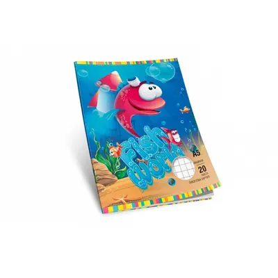 Корица на „Multiprint тетрадка A5, 20 л., големи квадратчета, офсет, меки корици"