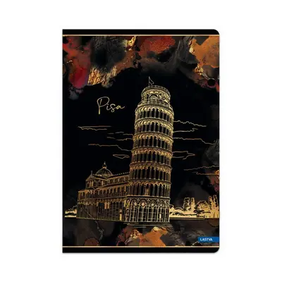 Корица на „Тетрадка LASTVA Gold City, A5, 52 л., линиран офсет 80 г, корица 300 г, мат ламинат, релефно фолио"