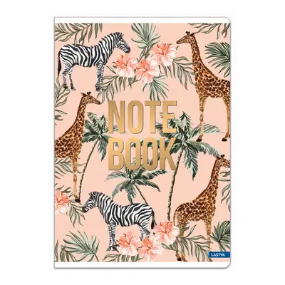 Корица на „Тетрадка LASTVA Jungle, A4, 52 л., линиран офсет 80 г, корица 300 г, мат ламинат, релефно фолио"