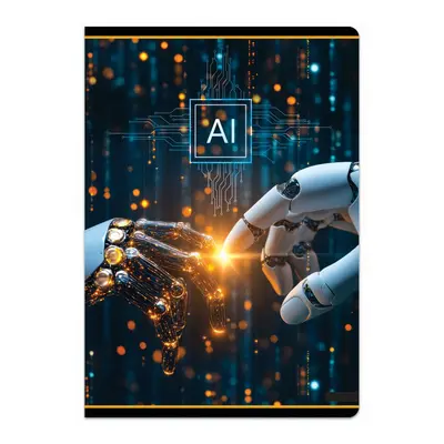 Корица на „Тетрадка LASTVA AI, A4, 52 л., линиран офсет 80 г, корица 300 г, мат ламинат, UV лак"