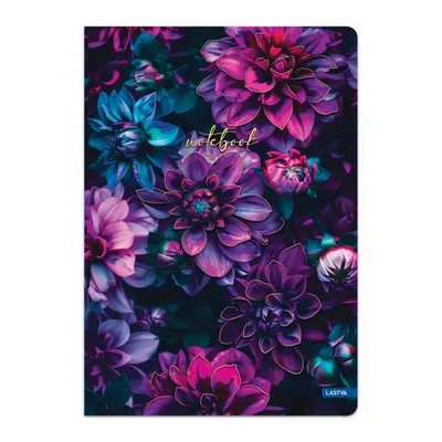 Корица на „Тетрадка LASTVA Bloom, A4, 96 л., линиран офсет 70 г, корица 300 г, мат ламинат"
