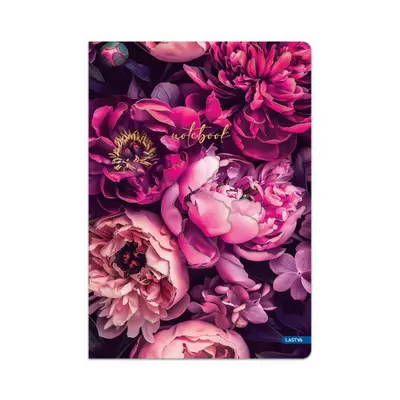 Корица на „Тетрадка LASTVA Bloom, A5, 96 л., линиран офсет 70 г, корица 300 г, мат ламинат"