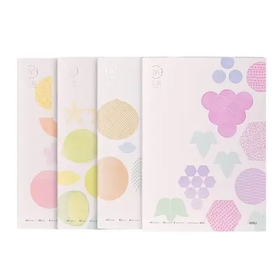 Корица на „Тетрадка Deli Meliora FB540-Q, B5, 40 л., линиран офсет шамоа 70 г, корица ленен картон"