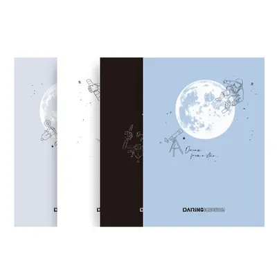 Корица на „Тетрадка Deli Daring Mission FB540, B5, 40 л., линиран офсет шамоа 70 г, корица ленен картон"
