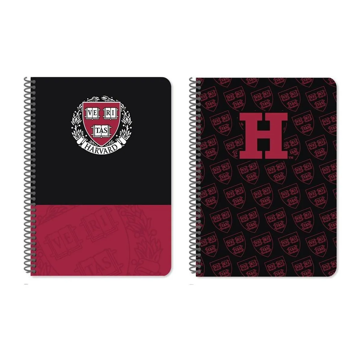 Тетрадка със спирала HARVARD, А5, 60 л., линиран офсет 70 г, 2 теми, корица картон