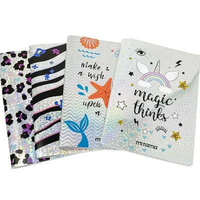 Корица на „Тетрадка MITAMA Dream & Shine, А4, 40 л., линиран офсет 80 г, корица картон с UV лак"