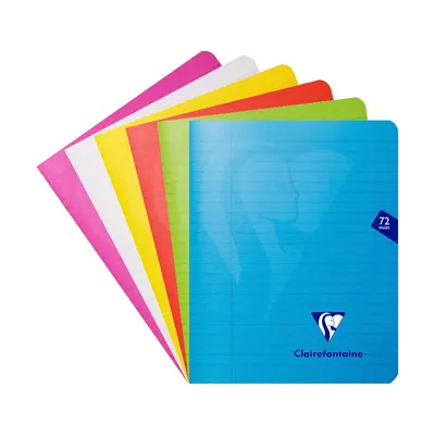 Корица на „Тетрадка Clairefontaine Mimesys, А5+, 165х210 мм, 36 л., линиран офсет 90 г, PP подвързия, цветна"