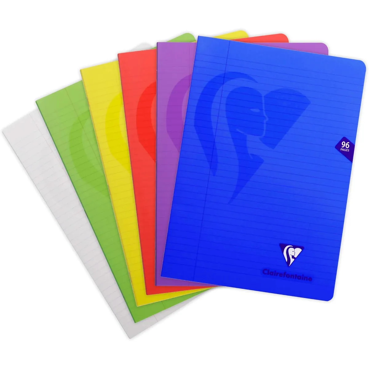 Тетрадка Clairefontaine Mimesys, А4, 210х297 мм, 48 л., линиран офсет 90 г, PP подвързия, цветна