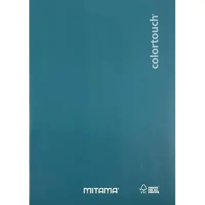 Корица на „Тетрадка MITAMA Color Touch, А4, 42 л., линиран офсет 80 г, корица картон, мат ламинат, микс цветове"