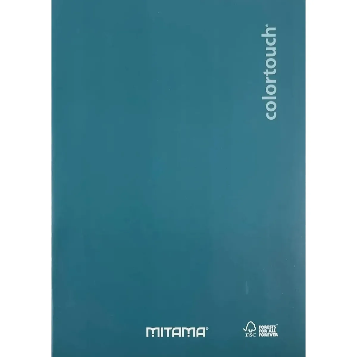 Тетрадка MITAMA Color Touch, А4, 42 л., линиран офсет 80 г, корица картон, мат ламинат, микс цветове