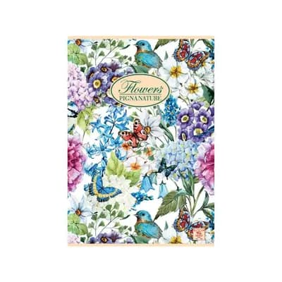 Корица на „Тетрадка PIGNA Nature Flowers, А5, 42 л., рециклирана хартия, линиран офсет 80 г,корица картон 225г"