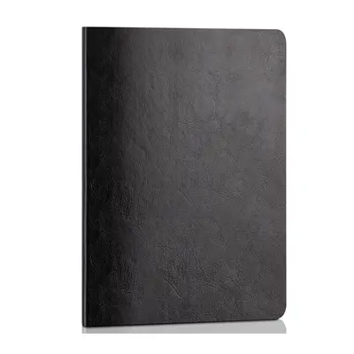 Корица на „Бележник Deli Sleek 7995, A5, 80 л., линиран офсет 70 г, твърда корица ECO кожа, черен"