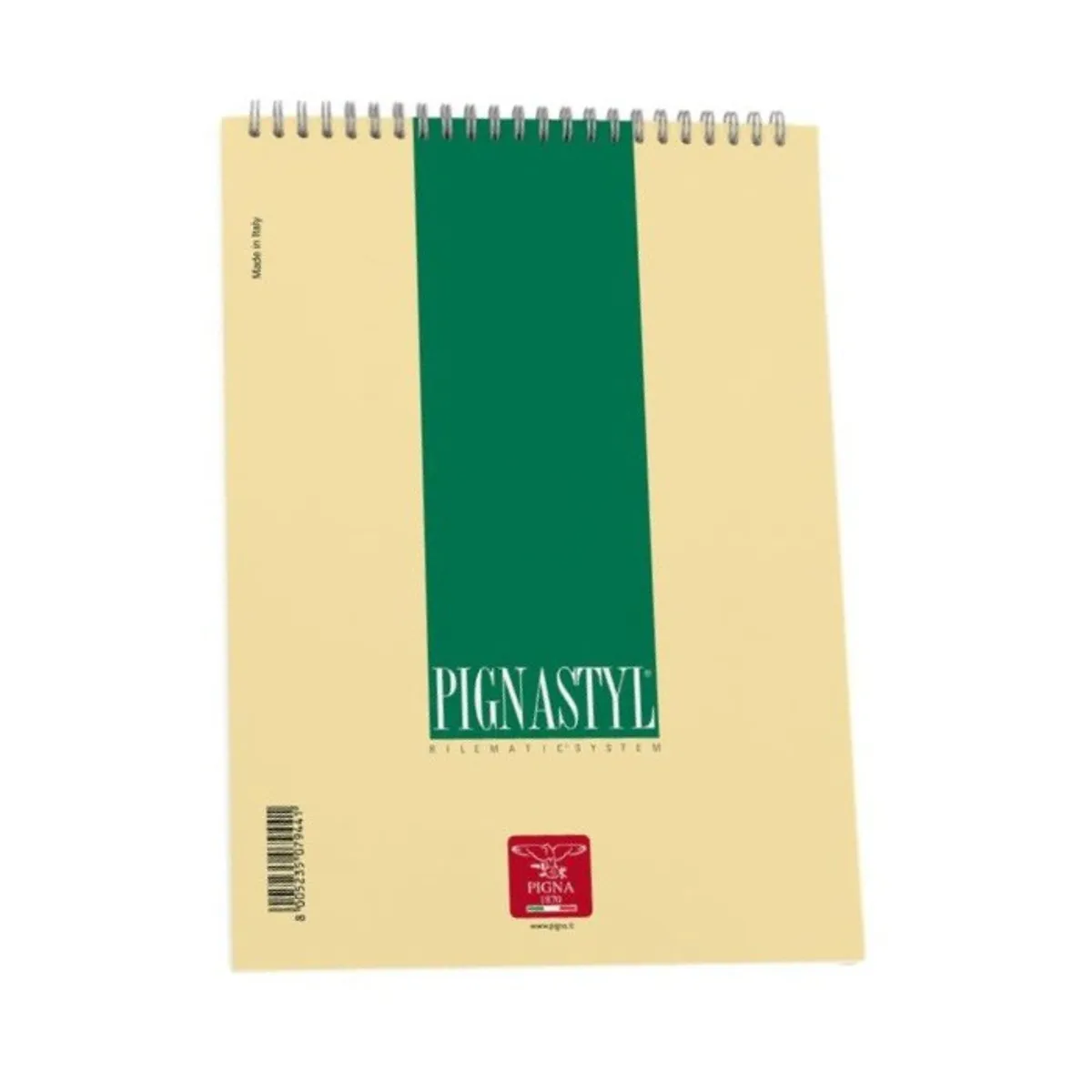 Бележник със спирала PIGNA Pignastyl Skip, A5, 60 л, линиран офсет 80 г, с перфорация, мека корица