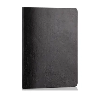 Корица на „Бележник Deli Sleek 7996, B5, 80 л., линиран офсет 70 г, твърда корица ECO кожа, черен"