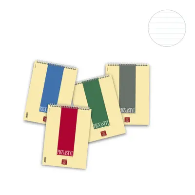 Корица на „Бележник със спирала PIGNA Pignastyl Skip, A4, 60 л., м. квадр. офсет 80 г, с перфорация, мека кориц"