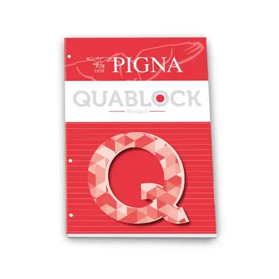 Корица на „Блокнот PIGNA Quablock, A4, 50 л., линиран офсет 80 г, с перфорация"