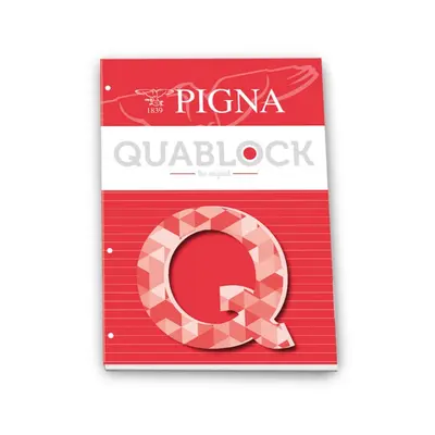 Корица на „Блокнот PIGNA Quablock, A5, 50 л., линиран офсет 80 г, с перфорация"