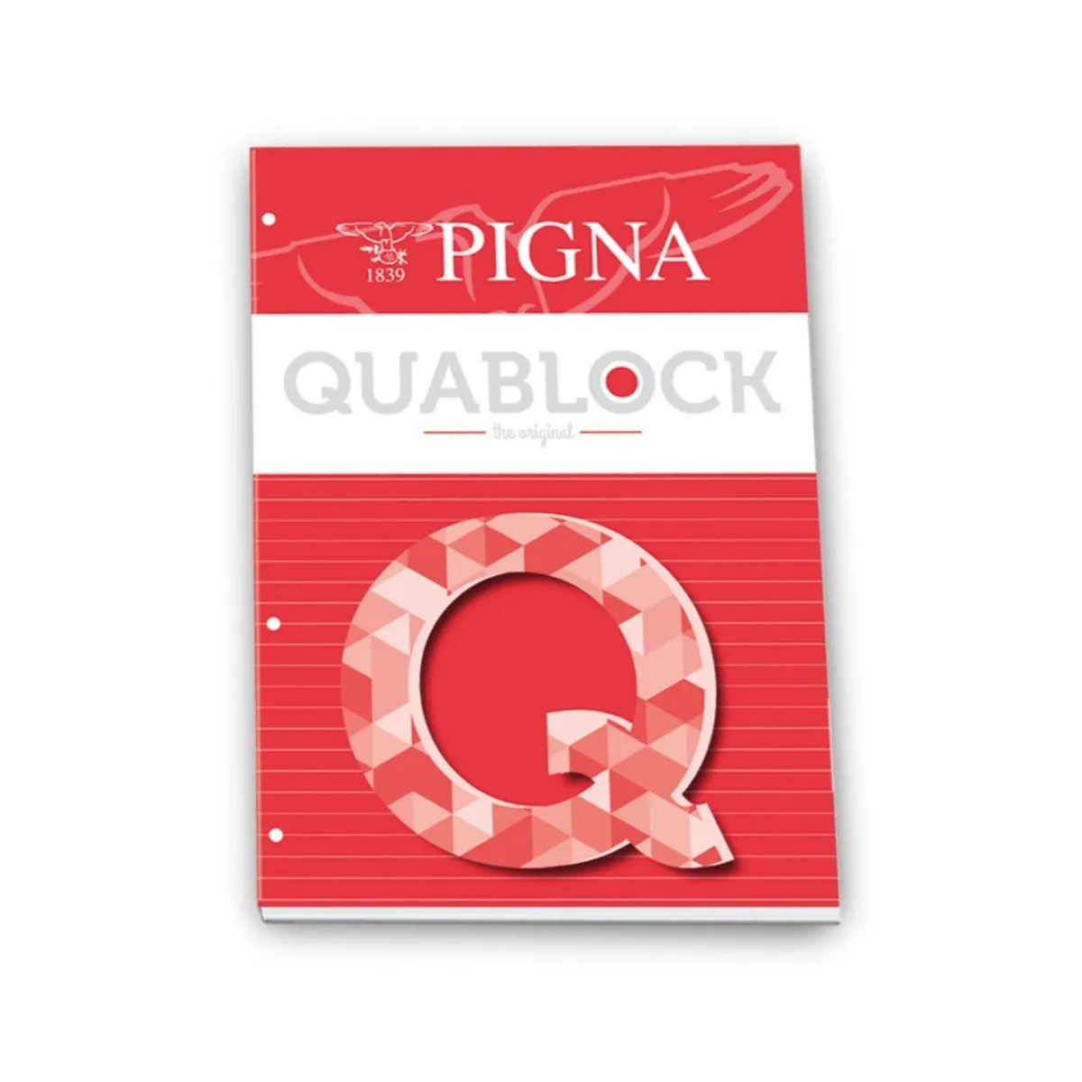 Блокнот PIGNA Quablock, A5, 50 л., линиран офсет 80 г, с перфорация