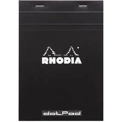 Корица на „Пад с телчета RHODIA Black N°16 16559C, А5, 80 л., офсет с точки 80 г, микроперфорация"