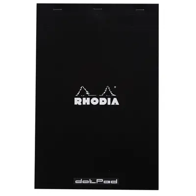 Корица на „Пад с телчета RHODIA Black N°19 19559C, А4, 80 л., офсет с точки 80 г, микроперфорация"