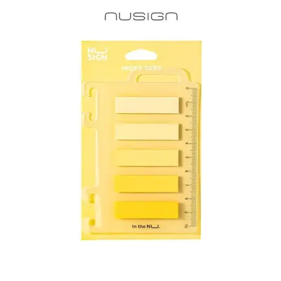 Корица на „Самозалепващи индекси Nusign Classic ЕNS356, BOPP, 12х44 мм, 5х20 л., жълти"