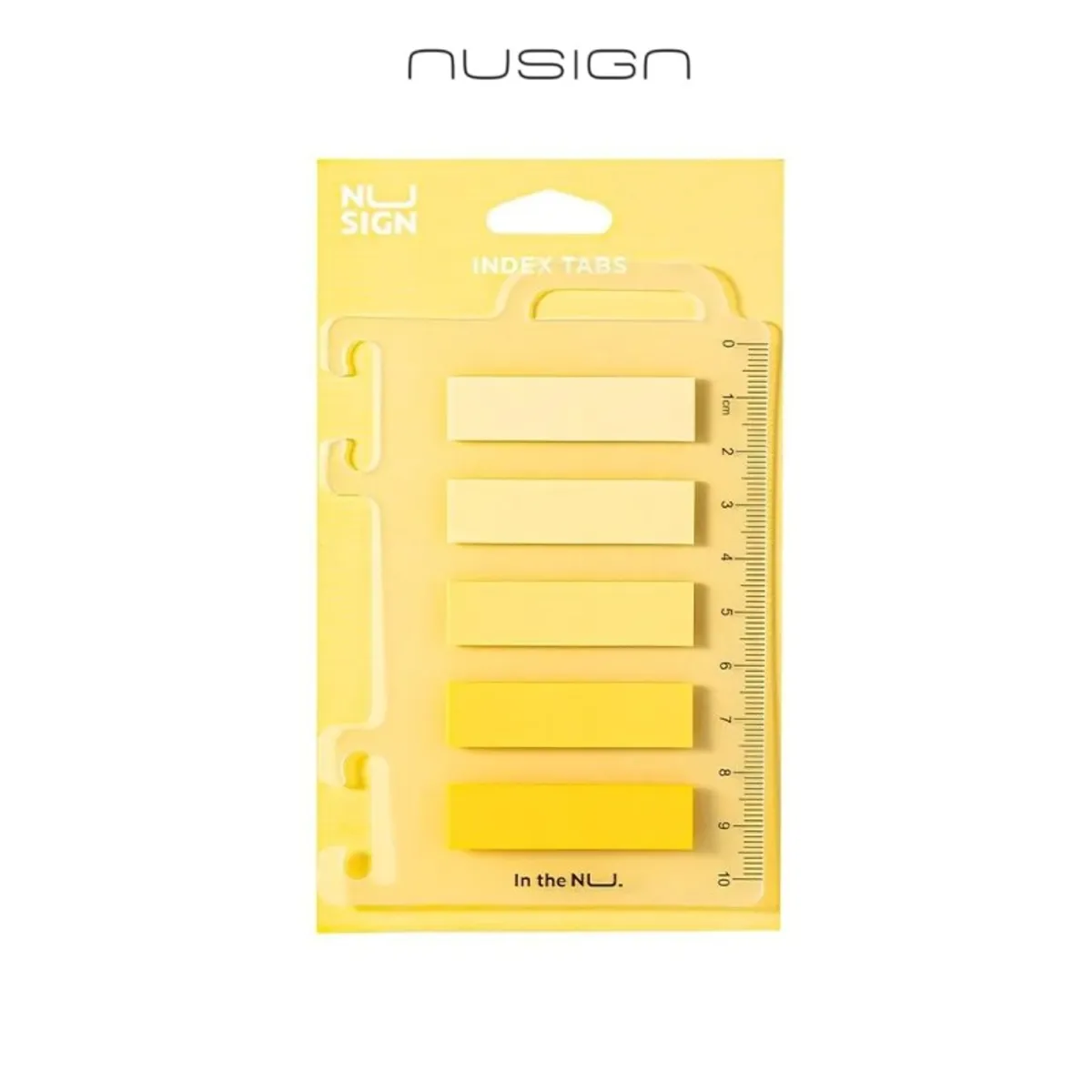 Самозалепващи индекси Nusign Classic ЕNS356, BOPP, 12х44 мм, 5х20 л., жълти