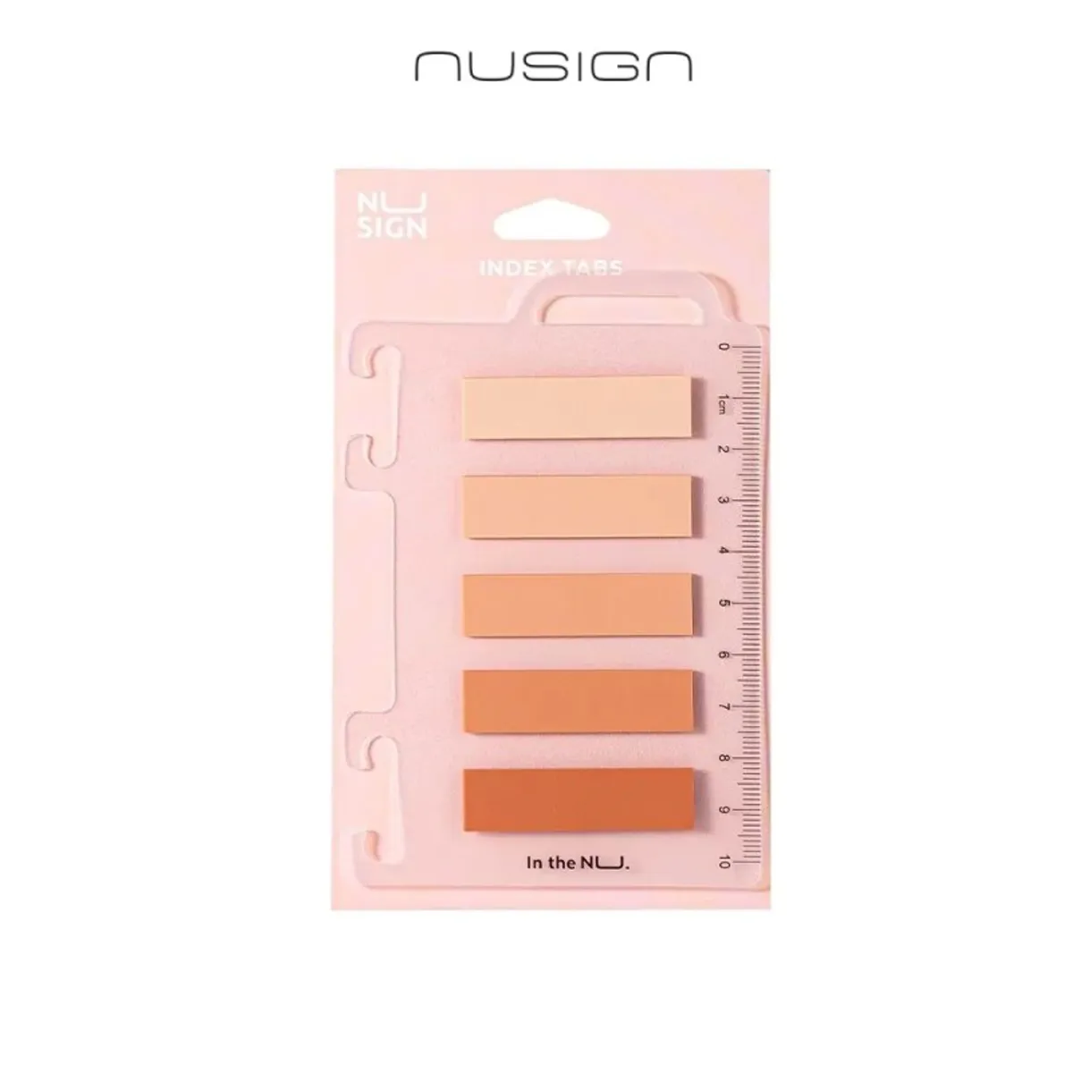 Самозалепващи индекси Nusign Classic ЕNS356, BOPP, 12х44 мм, 5х20 л., корал