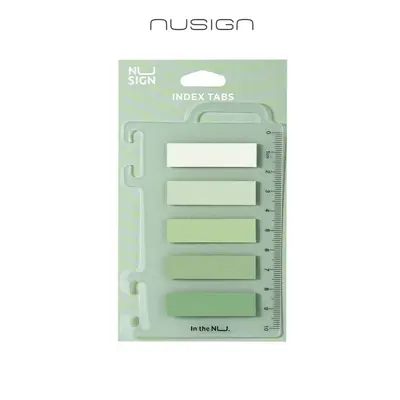 Корица на „Самозалепващи индекси Nusign Classic ЕNS356, BOPP, 12х44 мм, 5х20 л., зелени"