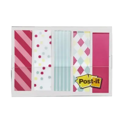 Корица на „Самозалепващи индекси с печат Post-it Candy, PVC, 11.9х43.2 мм, 5x20 л."