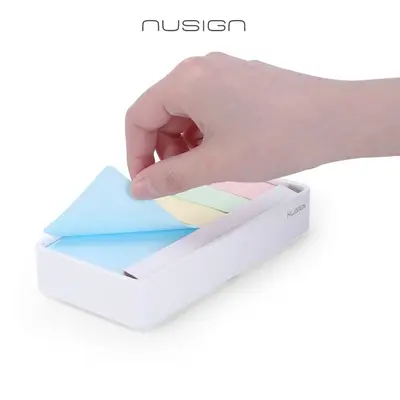 Корица на „Самозалепващи листчета в поставка Nusign Classic NS116, 70х152 мм и 24х52 мм, 4х150 л., микс, пастел"