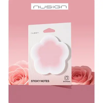 Корица на „Самозалепващи листчета Nusign Sunshine Whisper ENS326, 70х70 мм, 30 л., цвете"