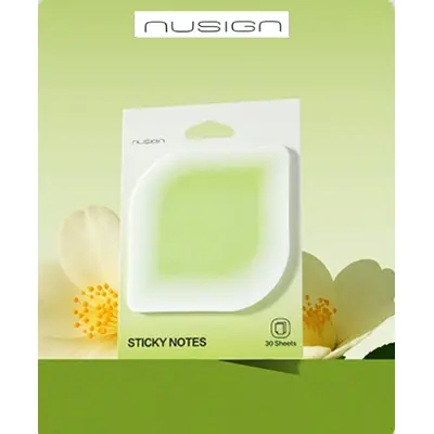 Корица на „Самозалепващи листчета Nusign Sunshine Whisper ENS326, 70х70 мм, 30 л., листо"