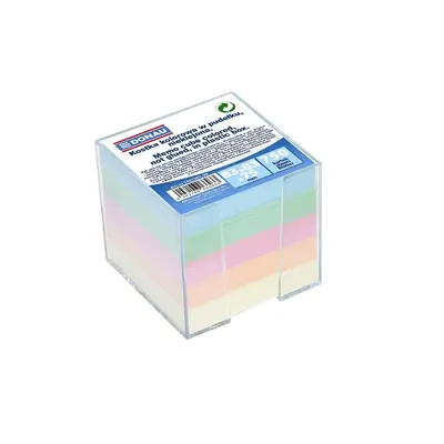 Корица на „Цветно кубче в PVC поставкаDonau, 92х92х82 мм, 750 л., офсет, нелепено"