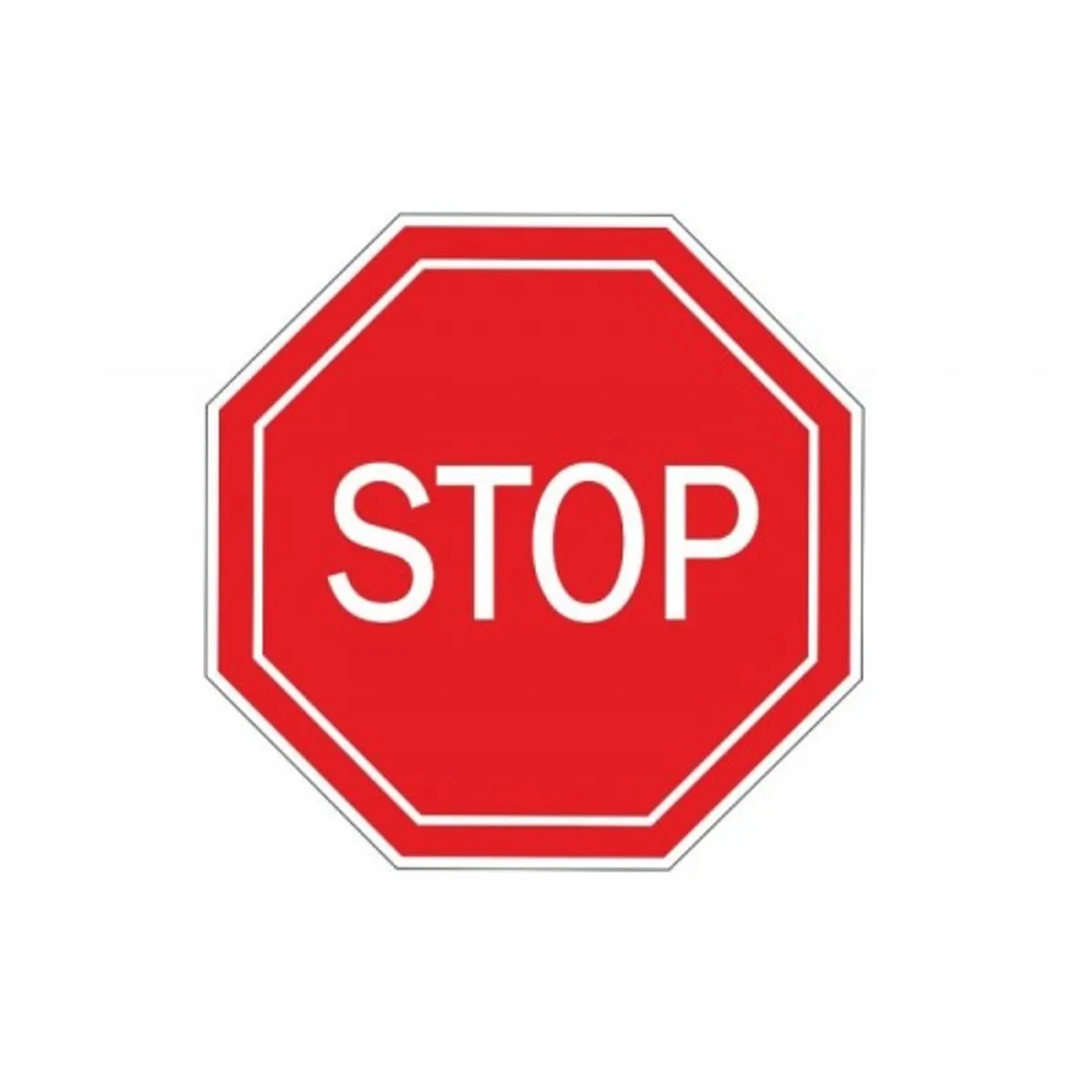 Самозалепващ знак APLI, с пиктограма STOP, 11.4х11.4 см