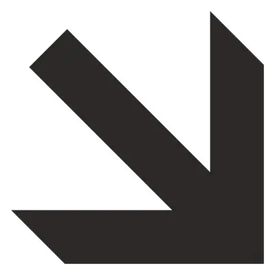 Корица на „Самозалепващ знак APLI, с пиктограма Стрелка надолу, 11.4х11.4 см"