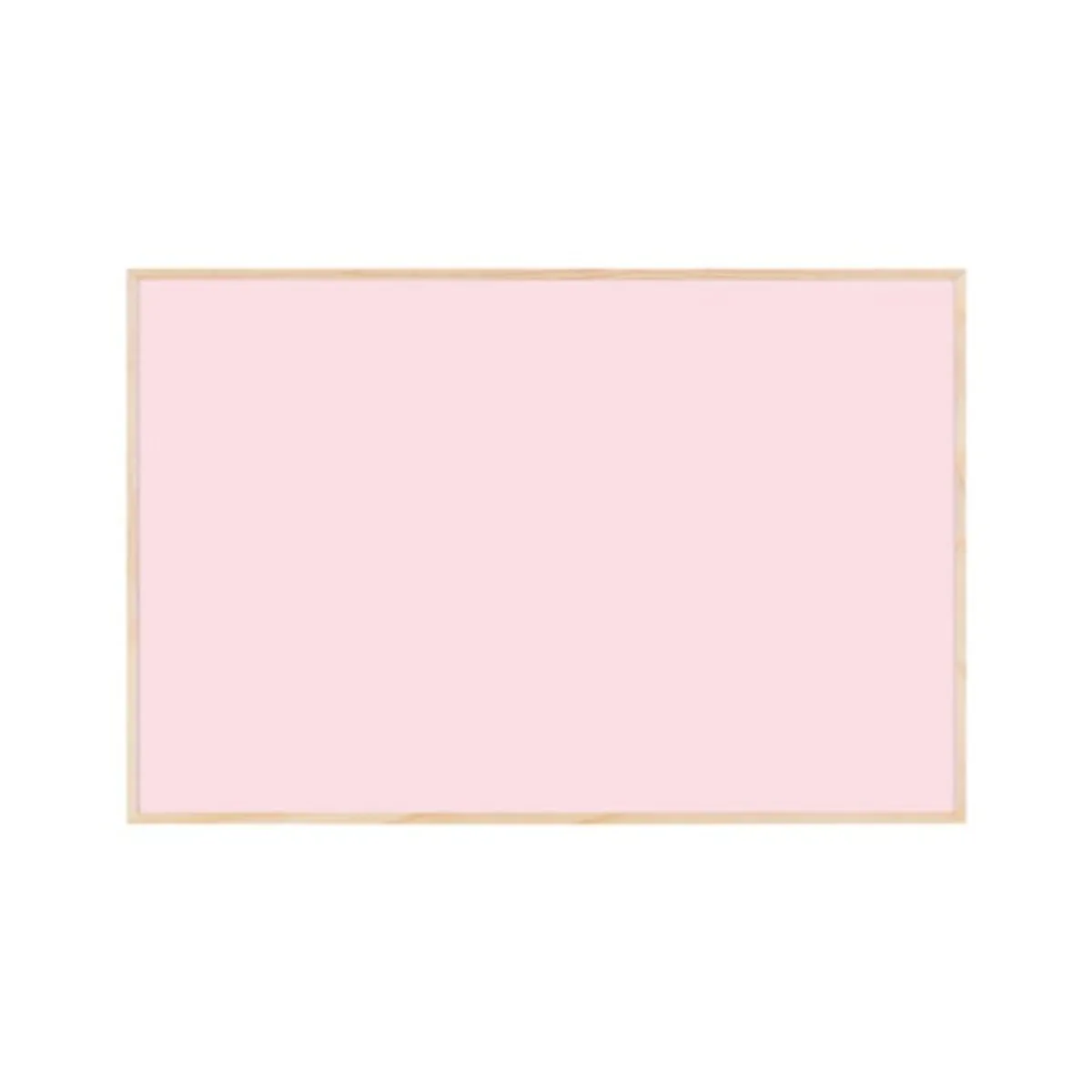 Цветна магнитна дъска Bi-Office PEONY, 600х400 мм, цвят божур, дървена рамка