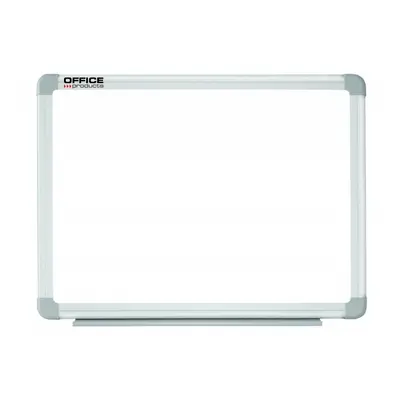 Корица на „Бяла магнитна дъска OFFICE PRODUCTS , 900х600 мм, алуминиева рамка"