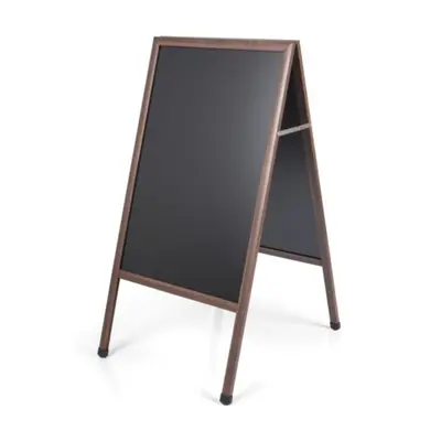 Корица на „Черна дъска за меню Bi-Office CHALK, двустранна, А форма, 600х1200 мм, площ 600x900 мм, рамка орех"