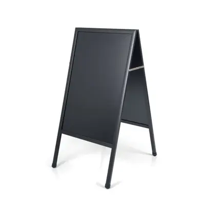 Корица на „Черна дъска за меню Bi-Office CHALK, двустранна, А форма, 600х1200 мм, площ 600x900 мм, черна рамка"