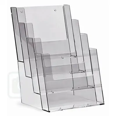 Корица на „Поставка за брошури Taymar 4С160, 4хA5, 166x256x155 мм, настолна, 4 отделения"