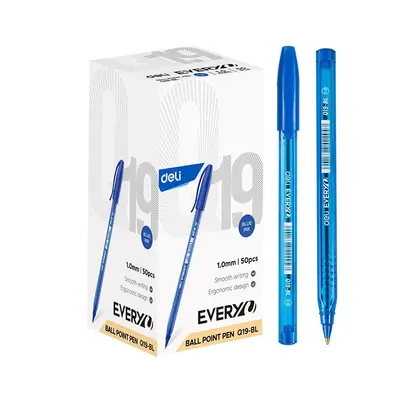 Корица на „Химикалка Deli EveryU EQ19-BL, 1 мм, синя"