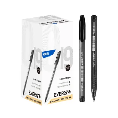 Корица на „Химикалка Deli EveryU EQ19-BK, 1 мм, черна"