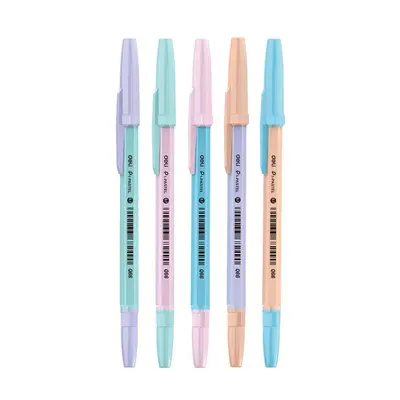 Корица на „Химикалка Deli Macaron EQ66, 0.7 мм, синя"