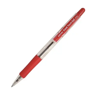 Корица на „Автоматична химикалка Penac Sleek Touch, с грип, 0.7 мм, червена"