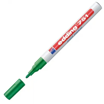 Корица на „Paint маркер edding 751, объл връх 1-2 мм, зелен"