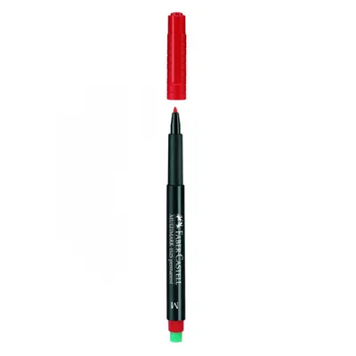 Корица на „Перманентен маркер Faber-Castell 152521 OHP-M, 1 мм, червен"