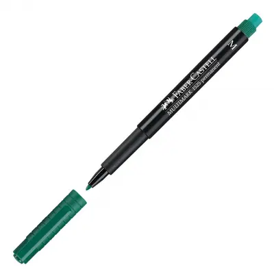 Корица на „Перманентен маркер Faber-Castell 152563 OHP-M, 1 мм, зелен"