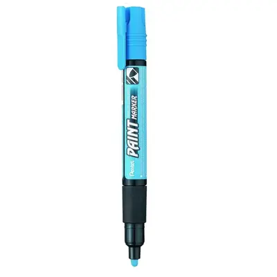 Корица на „Paint маркер Pentel MMP20, объл връх 4 мм, светлосин"