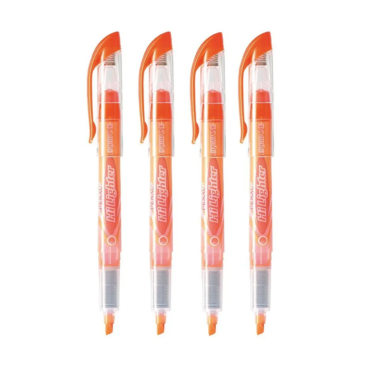 Текстмаркер с течно мастило Penac Hi Lighter, скосен връх 1-4 мм, оранжев