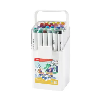 Корица на „Акрилни маркери Deli Color wow! EC192-36, 36 цвята, PP опаковка"